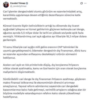 cevdet yilmaz cari islemler dengesindeki olumlu gelismeler surecek dmvqSlzT.jpg